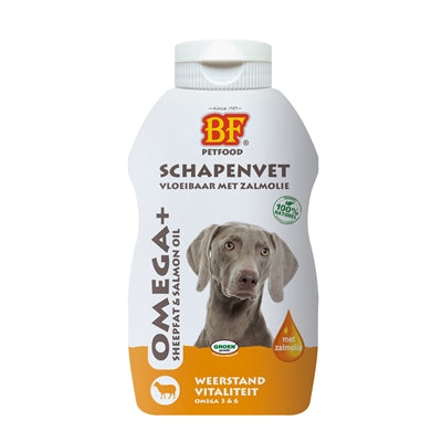 Bf Petfood Vloeibaar Schapenvet Met Zalmolie 5 Ltr