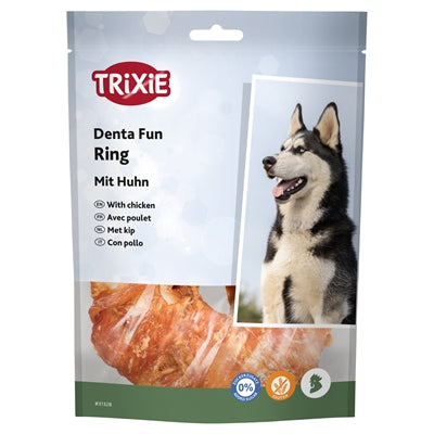 Trixie Denta Fun Kauwring Kip 6 Cm 50 St