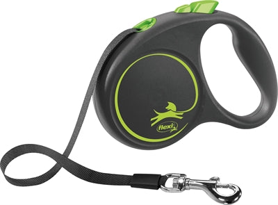 Flexi Rollijn Black Design Tape Groen  L 5 Mtr Tot 50 Kg