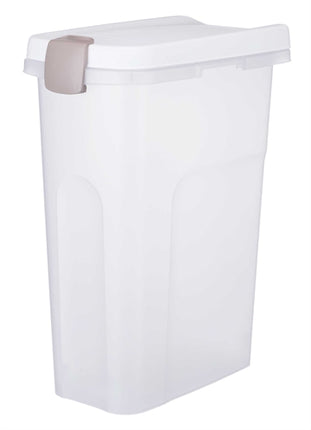 Trixie Voerton Luchtdicht Afsluitbaar Kunststof Transparant Wit / Wit 40 Ltr 26,5X44,5X61,5 Cm