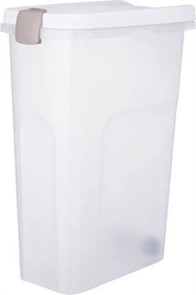 Trixie Voerton Luchtdicht Afsluitbaar Kunststof Transparant Wit / Wit 40 Ltr 26,5X44,5X61,5 Cm