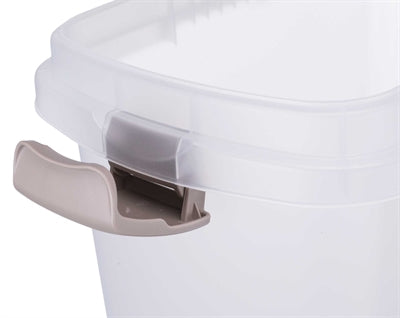 Trixie Voerton Luchtdicht Afsluitbaar Kunststof Transparant Wit / Wit 40 Ltr 26,5X44,5X61,5 Cm