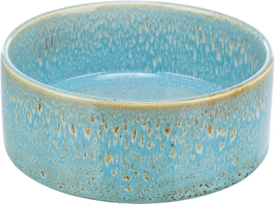Trixie Voerbak / Drinkbak Keramiek Blauw 15X15 Cm 250 Ml