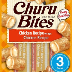 Inaba Churu Bites Cat Chicken Recipe Wraps 3X10 Gr