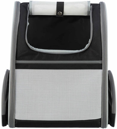 Trixie Hondentas Rugtas Chloe Lichtgrijs / Zwart 39X27X43 Cm