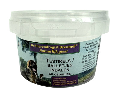 Dierendrogist Testikels Indalen Capsules 150 St