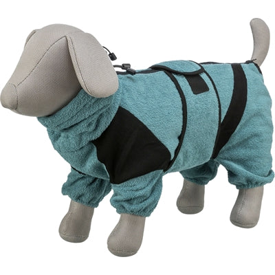 Trixie Badjas / Huisoverall Badstof Petrol 30 Cm