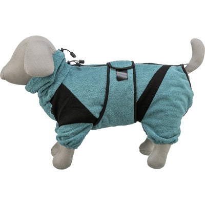 Trixie Badjas / Huisoverall Badstof Petrol 30 Cm