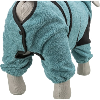 Trixie Badjas / Huisoverall Badstof Petrol 30 Cm