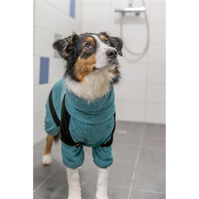 Trixie Badjas / Huisoverall Badstof Petrol 30 Cm