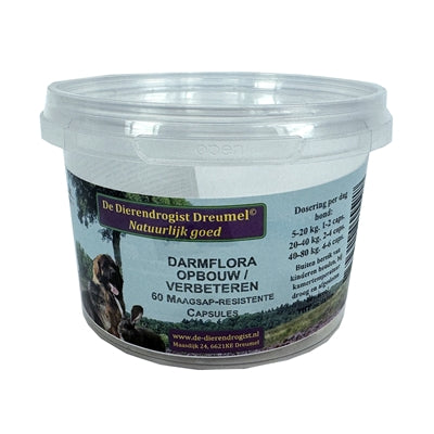 Dierendrogist Darmflora Opbouw / Verbeterend Capsules 150 St
