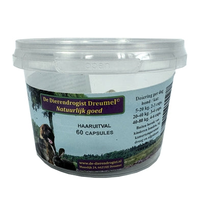 Dierendrogist Bij Haaruitval Capsules 150 St