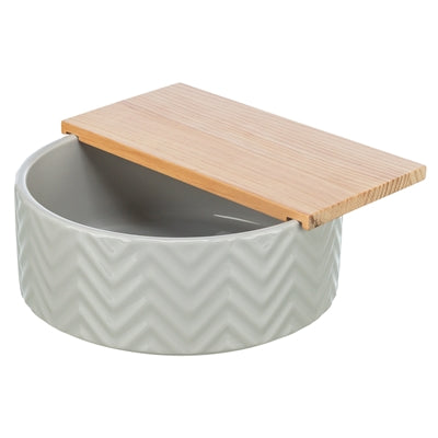Trixie Zandbad Met Platform Degoes / Hamsters Keramiek / Hout 24X24 Cm 25X9 Cm