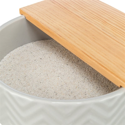 Trixie Zandbad Met Platform Degoes / Hamsters Keramiek / Hout 24X24 Cm 25X9 Cm