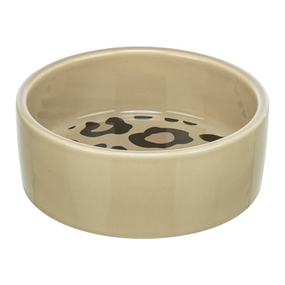 Trixie Voerbak / Drinkbak Leo Kat Keramiek Panterprint Assorti 300 Ml 12 Cm