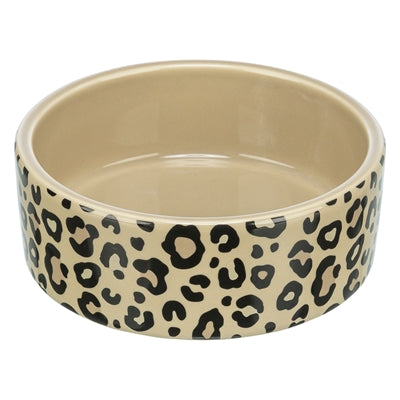 Trixie Voerbak / Drinkbak Leo Kat Keramiek Panterprint Assorti 300 Ml 12 Cm
