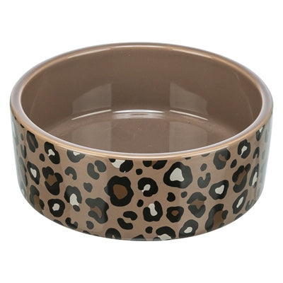 Trixie Voerbak / Drinkbak Leo Kat Keramiek Panterprint Assorti 300 Ml 12 Cm