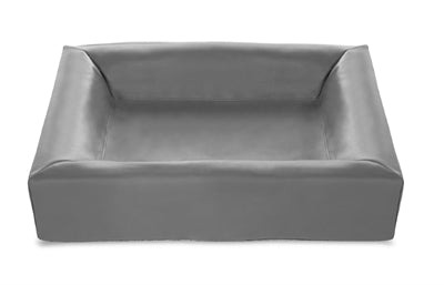 Bia Bed Kunstleer Hoes Hondenmand Grijs Bia-2 60X50X12,5 Cm
